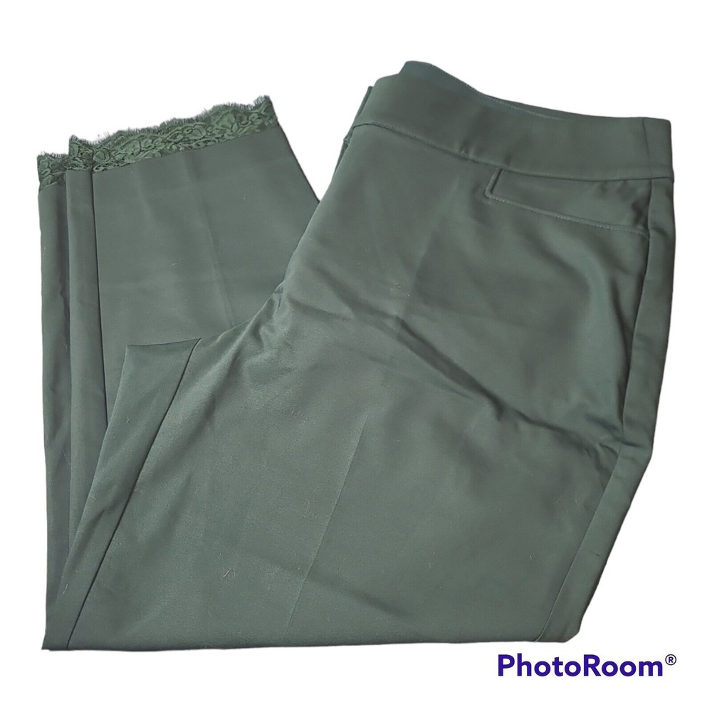 Lane Bryant Green Ankle Pants